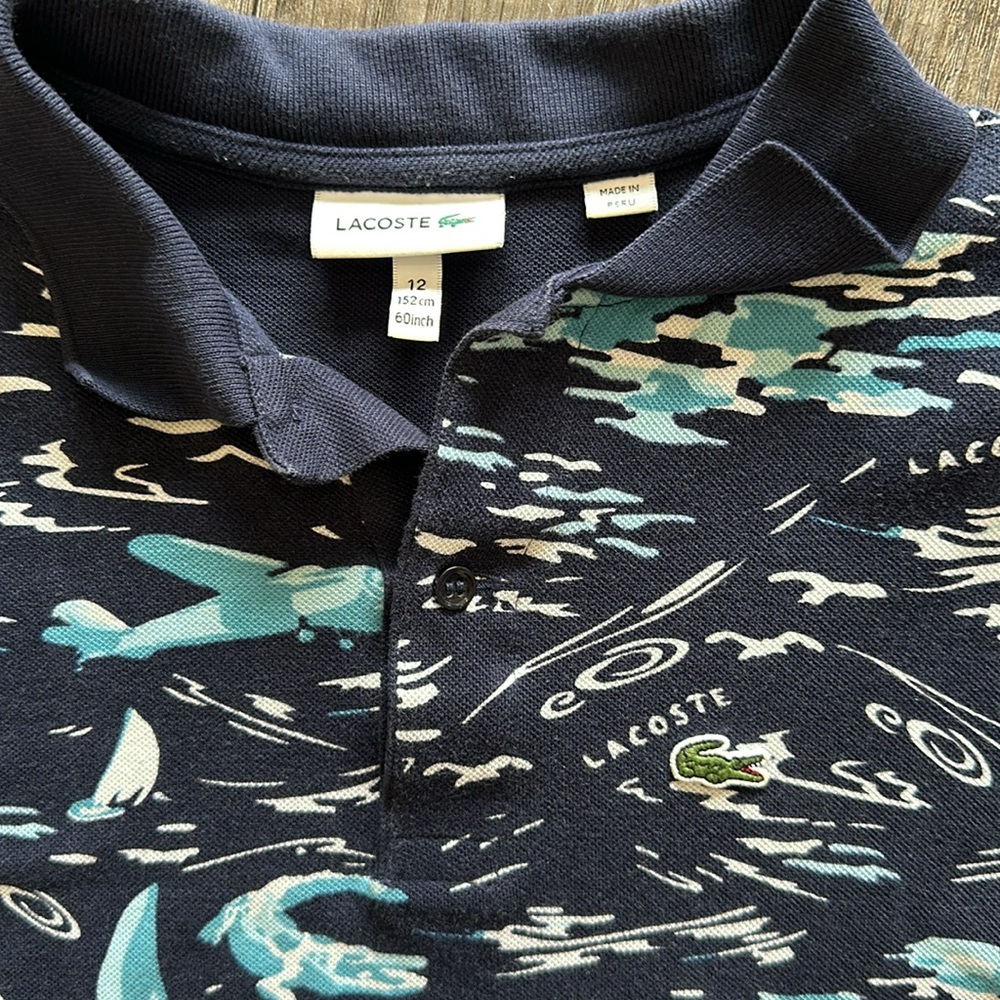 LACOSTE| boys polo shirt 12 - Picture 3 of 7